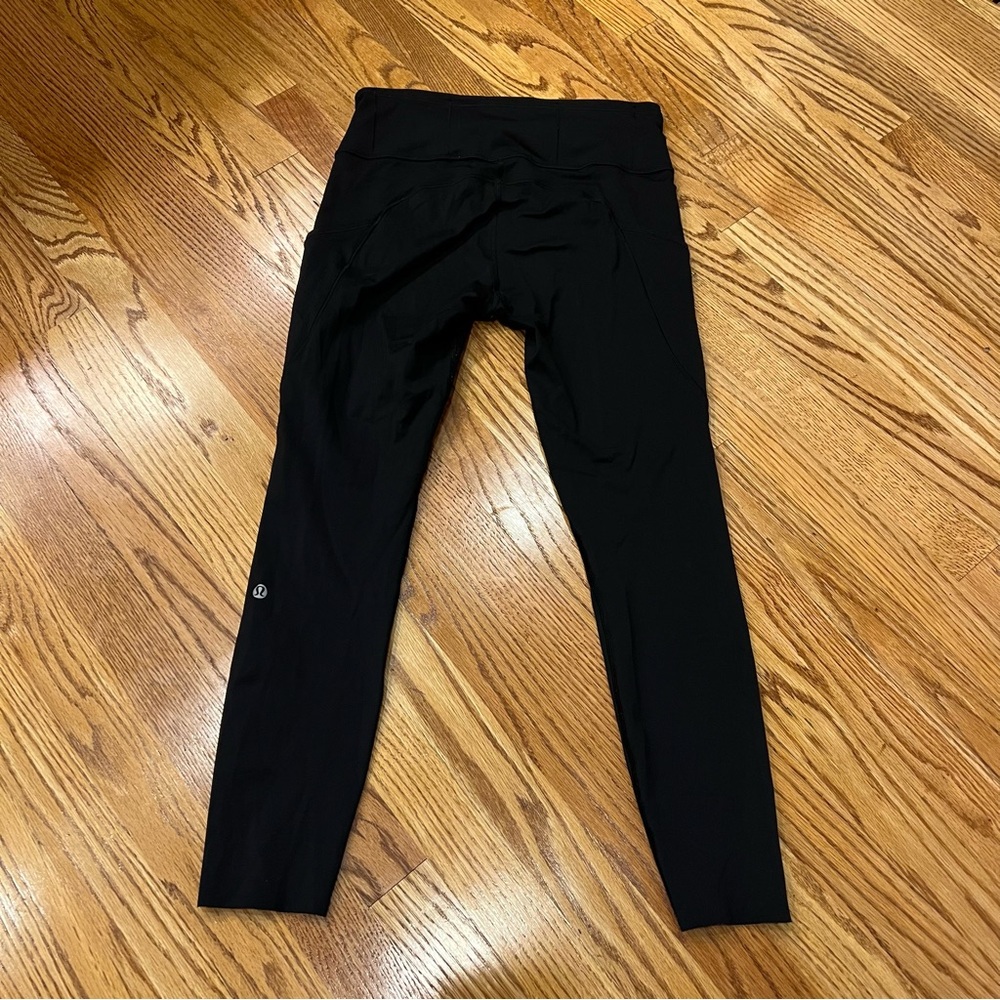 Lululemon Fast & Free 7/8 Tight II Nulux 25" Black Leggings Size 8 W5ATIS - Picture 4 of 7